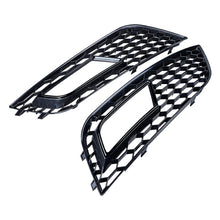 Front Lower Bumper Grille Fog Light Grill RS4 Style for 2013-2016 Audi A4 B8.5 Non-sline
