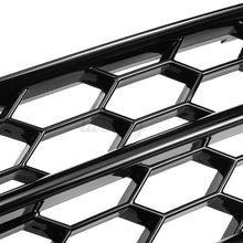 Fog Light Lamp Cover Grille Audi A4 B8 S-Line S4 Bumper 2009-2012 ( Black Honeycomb + Chrome Ring )