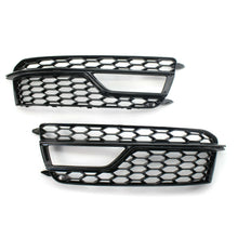Black Fog Light Grill Cover For Audi A5 B8.5 8T S-Line S5 2013-2016