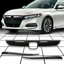 Glossy Black Lip Front Grille Cover Moulding Trim For Honda Accord 2018-2020