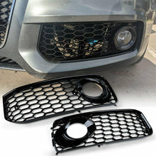 Black Front Fog Light Grille Cover for Audi A5 B8 8T S-line S5 2008-2012