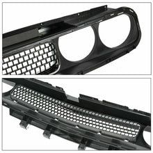Front Bumper Grille Upper Grill Black w/ Chrome for Dodge Challenger 2008-2014