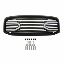 Black Front Hood Grill Bumper Grille Shell w/ LED Light for Dodge Ram 1500 2500 3500 2006-2009