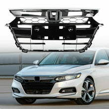 Chrome Front Upper Grille Lower Bumper Cover For 2018-2019 Honda Accord Sedan