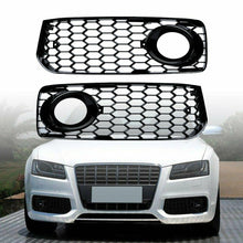 Black Front Fog Light Grille Cover for Audi A5 B8 8T S-line S5 2008-2012