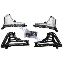 LED Fog Lights DRL Day Time Running Lamps Cover Bezels For 2018 2019 Hyundai Sonata