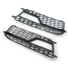 Black Fog Light Grill Cover For Audi A5 B8.5 8T S-Line S5 2013-2016