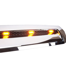 Chrome Front Hood Bulge Scoop Upper Grille w/ Light Bar For Toyota Tundra 2014-2021