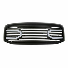 Black Front Hood Grill Bumper Grille Shell w/ LED Light for Dodge Ram 1500 2500 3500 2006-2009