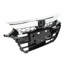 Chrome Front Upper Grille Lower Bumper Cover For 2018-2019 Honda Accord Sedan
