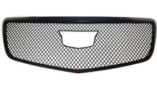 Gloss Black Honeycomb Front Bumper Mesh Grille Overlay for 15-19 Cadillac ATS