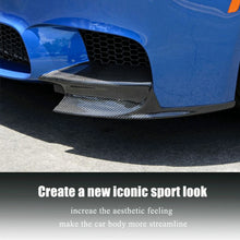 For 2010-2016 BMW F10 M5 Only Carbon Fiber Look Front Bumper Corner Splitter Side Canards