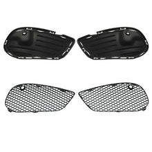 4pcs Front Fog Light Cover Grill Trims For Mercedes C-Class W205 C300 C43 AMG 2015-2018
