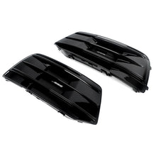 Gloss Black Front Fog Light Cover Grill For 2018-2020 AUDI Q5 NON-Sline Base Bumper