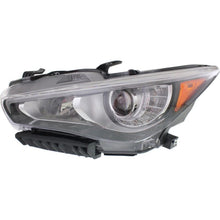 Pair L+R Headlight Lamp for Infiniti Q50 Sedan 2014-2017