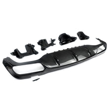 Carbon Look Diffuser w/ Black Tips for Mercedes W213 Sedan AMG 2017-2020