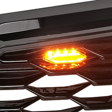 Black Front Bumper Grill Honeycomb Grille w/Light for Subaru Forester 2019-2021