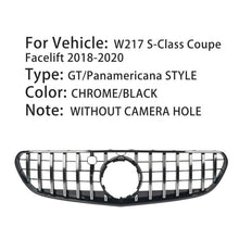 Chrome Front Grille for Mercedes W217 C217 S550 S560 Coupe 2018-2020