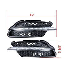LED Daytime Running Light DRL Fog Lights For Mercedes W204 C300 C350 AMG Bumper 2008-2011
