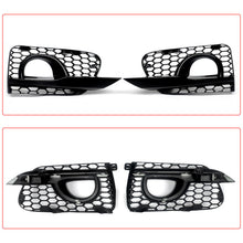 Front Lower Grille + Fog Light Cover Grill for Infiniti Q50 Base Bumper 2014-2017
