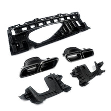 Carbon Look Diffuser w/ Black Tips for Mercedes W213 Sedan AMG 2017-2020