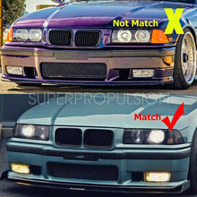 M-Color Black Front Kidney Grille For 1992-1996 BMW 3 Series E36 Sedan Coupe Convertible