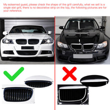 Gloss Black Front Kidney Grille For BMW E90 E91 Sedan 2009-2011 Facelift