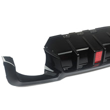 Gloss Black LED Light Rear Diffuser for BMW F10 Sedan 528i 530i M-Sport 2011-2016