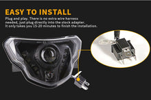 1PCS Motorcycle LED Front Headlight Assembly with Angel Eye Fit For G310GS/G310R