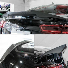 Real Carbon Fiber Rear Highkick Spoiler Fors AUDI A4 B9 S4 Sedan 2017-2024