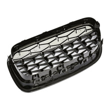 Gloss Black + Silver Diamond Front Kidney Grill for BMW 5-Series F10 Sedan 528i 535i 550i 2010-2016
