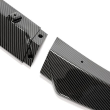 3pcs Carbon Look Front Splitter Lip For Mercedes W204 C250 C300 AMG Bumper 2012-2014