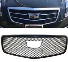 Gloss Black Honeycomb Front Bumper Mesh Grille Overlay for 15-19 Cadillac ATS