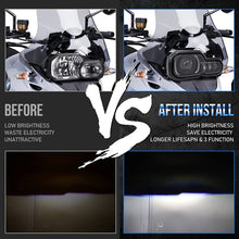 For F650GS/F700GS/F800GS/F800GS LED Headlight Assembly with Angel Eye DRL DOT