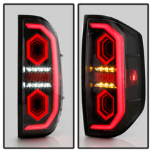 Black LED Tube Tail Lights For 2014-2021 Toyota Tundra Brake Lamps Pair