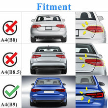Real Carbon Fiber Highkick Spoiler Wing For AUDI A4 B9 Sedan 2017-2024