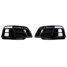 Gloss Black Front Fog Light Grill Cover Bezel Fits For Audi Q5 S-Line 2018-2020
