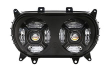 Black LED Headlight Headlamp Projector Hi/Lo Beam Fit for Road Glide 2015-2023