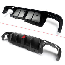 Carbon Style Rear Diffuser Exhaust Tips for Mercedes GLE W166 X166 GLE43 AMG 2015-2018