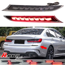 Smoke Rear Reflector Light Turn Signal Brake Lamps for BMW G20 3-Series M-Sport 2019-2022