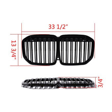 Gloss Black Front Hood Kidney Grille For BMW X7 G07 2019-2023