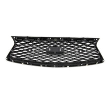 Gloss Black Front Upper Grille & Lower Grille For Infiniti Q50 Sport 2018-2024