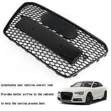 Honeycomb Front Grill Black For AUDI A5 B8.5 S5 8T 2013-2016