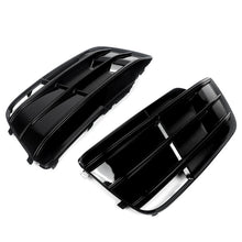 Gloss Black Front Fog Light Grill Cover Bezel Fits For Audi Q5 S-Line 2018-2020