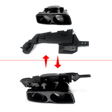 Carbon Look Rear Diffuser w/ Light + Black Exhaust Tips For Mercedes W222 Sedan AMG Pack 2013-2017