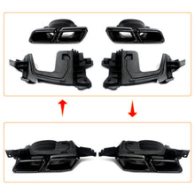 Carbon Look Diffuser w/ Black Tips for Mercedes W213 Sedan AMG 2017-2020