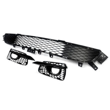 Front Lower Grille + Fog Light Cover Grill for Infiniti Q50 Base Bumper 2014-2017