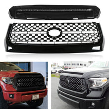 Glossy Black Front Grille Hood Bulge Molding For Toyota Tundra 2014-2021