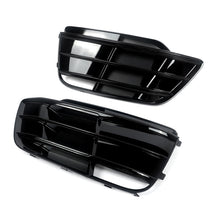 Gloss Black Front Fog Light Grill Cover Bezel Fits For Audi Q5 S-Line 2018-2020