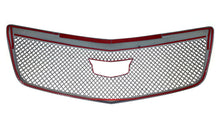 Gloss Black Honeycomb Front Bumper Mesh Grille Overlay for 15-19 Cadillac ATS